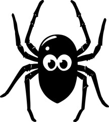 Sticker - spider on a white background