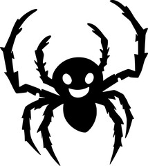 Sticker - spider on white background