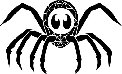 Sticker - spider on a white background