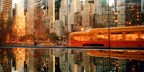 Sticker - New York City reflections - Generative AI