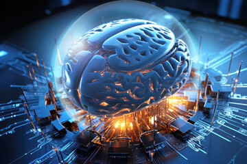 Artificial intelligence, AI visualization image