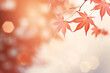 © MaxWo - pink autumn leaves background, generative ai