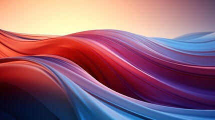  an abstract image of a wave of red and blue colors.  generative ai