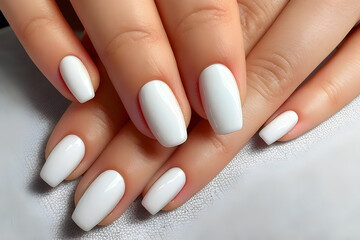 Wall Mural - nails with fingers french manicure