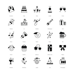 Sticker - Agriculture and farming icons set vector stock illustration.