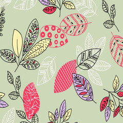 floral abstract pattern suitable for textile and printing needs