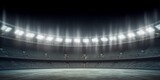Fototapeta Sport - The football stadium at night. Generative AI