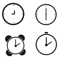 Wall Mural - clock icon vector