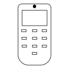 Wall Mural - mobile phone icon vector