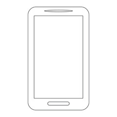 Wall Mural - mobile phone icon vector