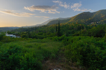 Wall Mural - The Konavle Valley also known as the golden valley of Dubrovnik, is a small region with a distinctive nature, rocky coast from Cavtat to the south, mountains on the north and green valley in between