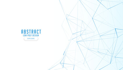 Poster - abstract technical textures banner in low poly style