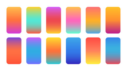 Poster - colorful gradient tone set for modern presentation