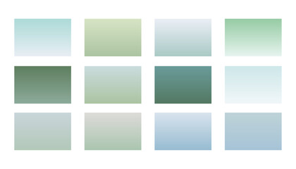 Canvas Print - abstract gradient swatch set for UI and UX element design