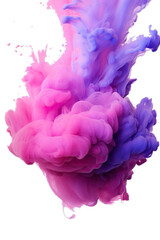 Wall Mural - Color explosion. Pink purple