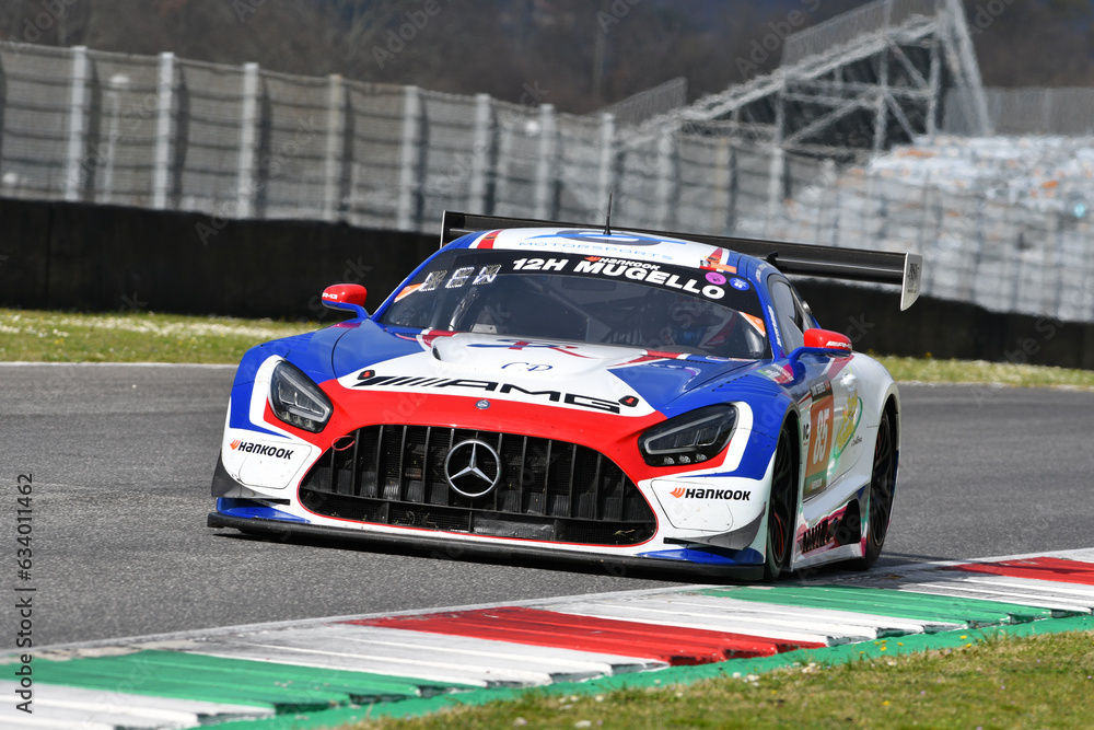 Scarperia, 23 March 2023: Mercedes-AMG GT3 of Team CP Racing driven by ...