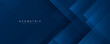 Dark blue abstract background with geometric overlay layer. Modern square shape graphic element. Futuristic concept. Suit for banner, cover, poster, brochure, business, corporate, website, flyer