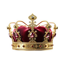 A Crown Isolated On Transparent Background Png.