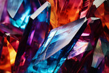 Abstract vibrant multi-color Cristal texture