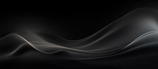 Poster - Black abstract background with space for text at night