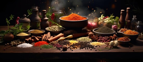 Poster - Table for seasoning and cooking