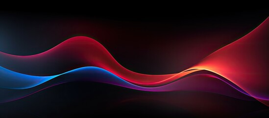 Poster - Black abstract background with space for text at night