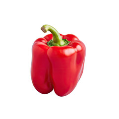 Wall Mural - Red bell pepper on transparent background