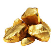 gold nugget isolated