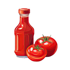 Poster - Sauce from tomatoes Plum sauce