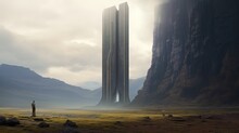 Huge Science Fiction Monolith