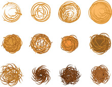 Tumbleweed Vector Illustration. Cartoon Tumbleweed. 