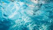 © sebastien montier - arrière plan graphique texture d'eau de piscine avec effet de caustique, illustration ia générative