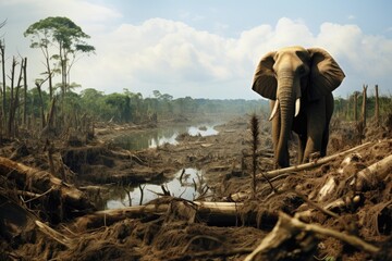 wildlife habitat destroyed due to deforestation