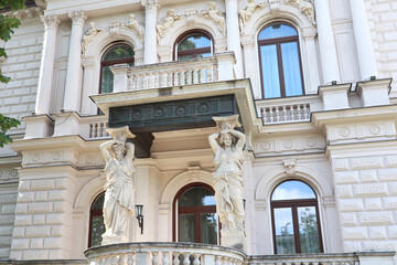 Wall Mural - Qatar Embassy at Andrassy Avenue in Budapest, Hungary