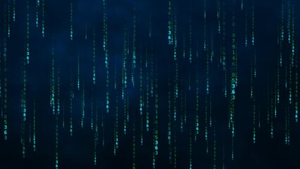 Animated background with abstract shining particles