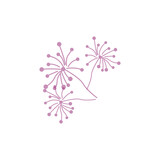 Fototapeta Kwiaty - Dandelion Logo, Vector Plant Dandelion flower, Design Icon Template
