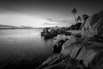 Wall Mural - Black and white Photos at Batam Bintan Islands