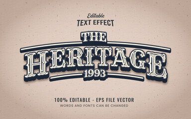 Wall Mural - Vintage editable text effect free vector