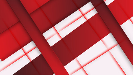 Wall Mural - Modern red and white background design
