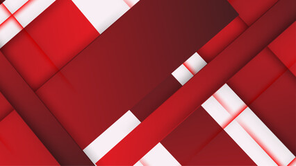 Wall Mural - Modern red and white background design
