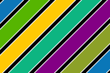 Wall Mural - Retro style colorful diagonal line striped pattern background vector template