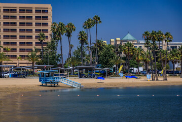 Wall Mural - Beach and Pacific ocean in Marina Del Rey, destination in Los Angeles California