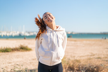 Wall Mural - Young pretty sport woman . Portrait