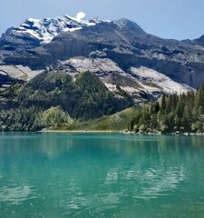 Canvas Print - lac suisse...Oeschinen