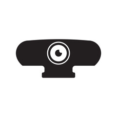 Sticker - webcam icon vector