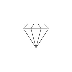 Poster - Diamond icon isolated on transparent background