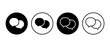 © Evgeny - Speech bubble vector icon set. Dialog symbol