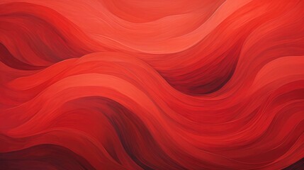 Poster - Waves in Crimson Colors