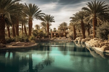 Wall Mural - Desert Oasis