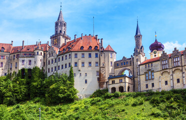 Sticker - Sigmaringen Castle in summer, Baden-Wurttemberg, Germany